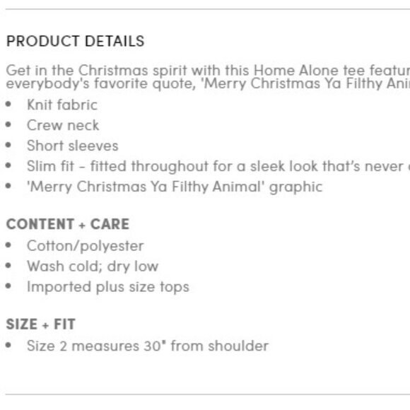 Torrid EUC Size 4 Home Alone Slim Fit Crew Tee - Black - Picture 5 of 9